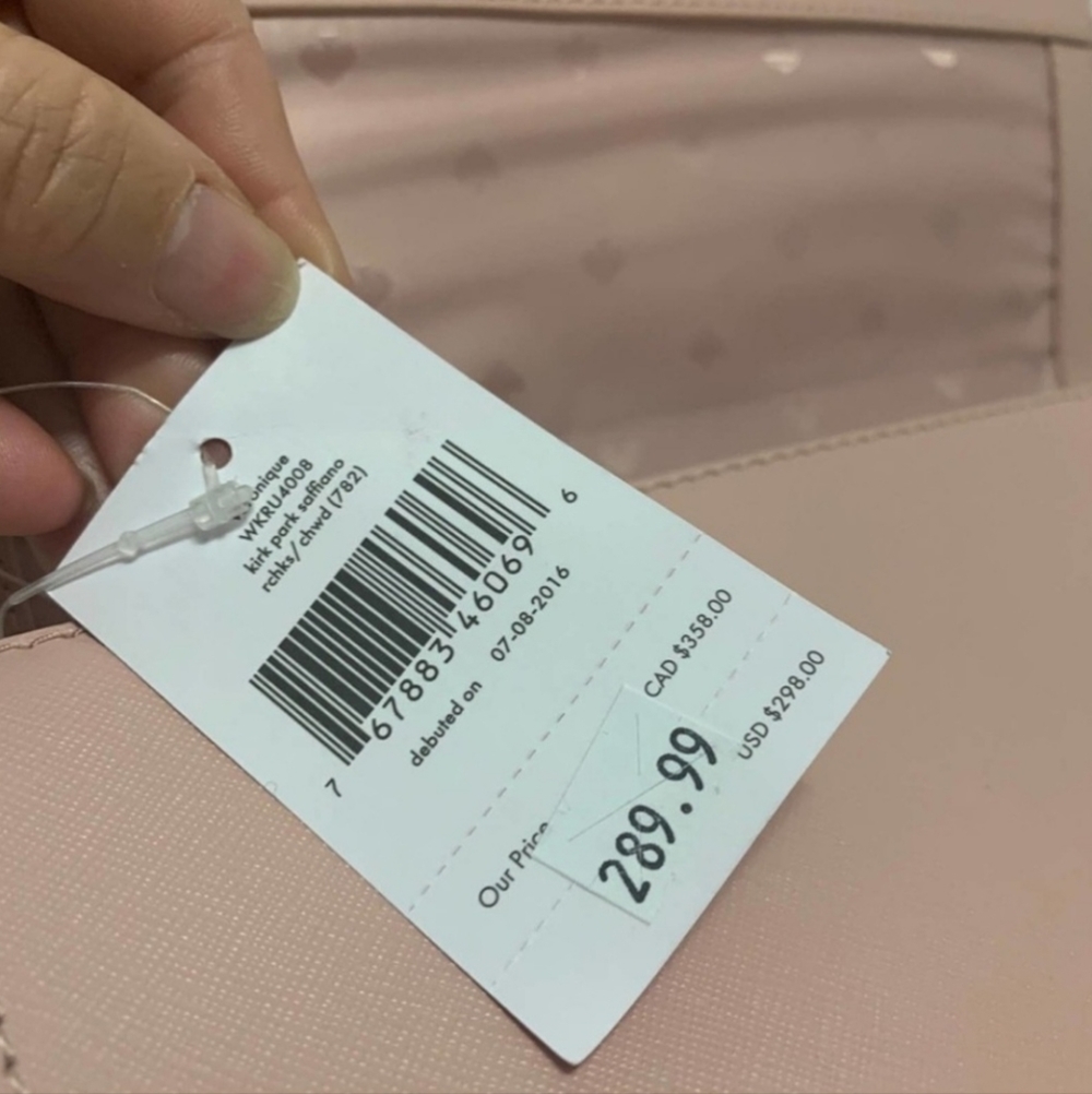 Kate Spade of New York Veronique Kirk Park Pink Saffiano Leather Crossbody Purse - Picture 13 of 15